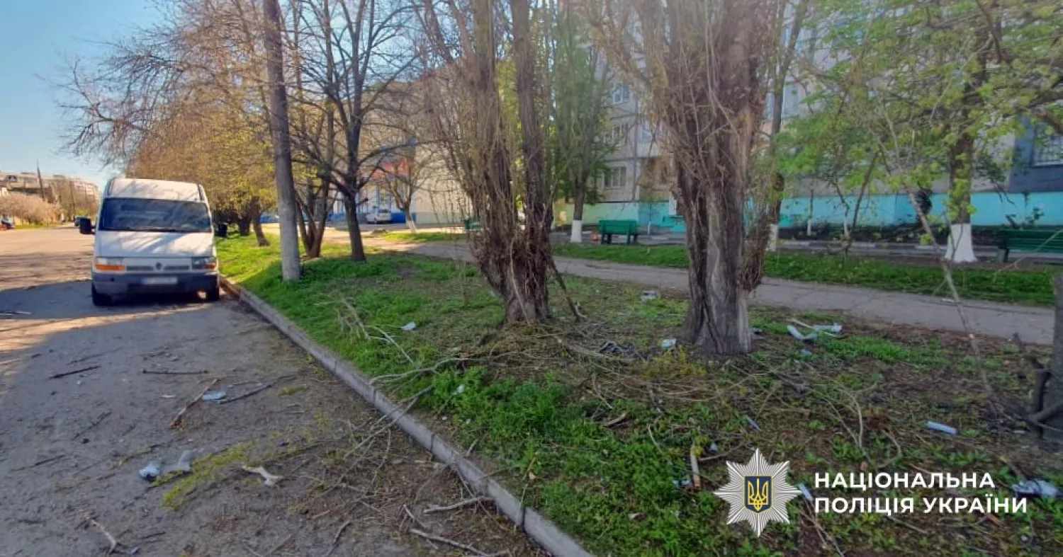 Обстріл Херсонщини. Фото: Нацполція, ілюстративне