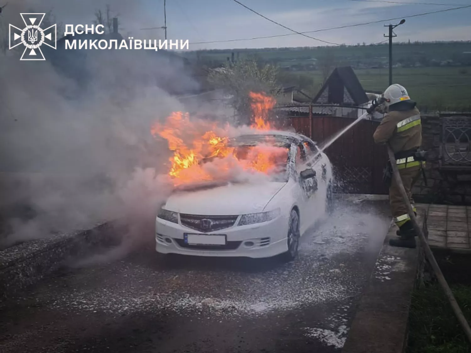 Пожежа у Миколаївській області. Фото: ДСНС