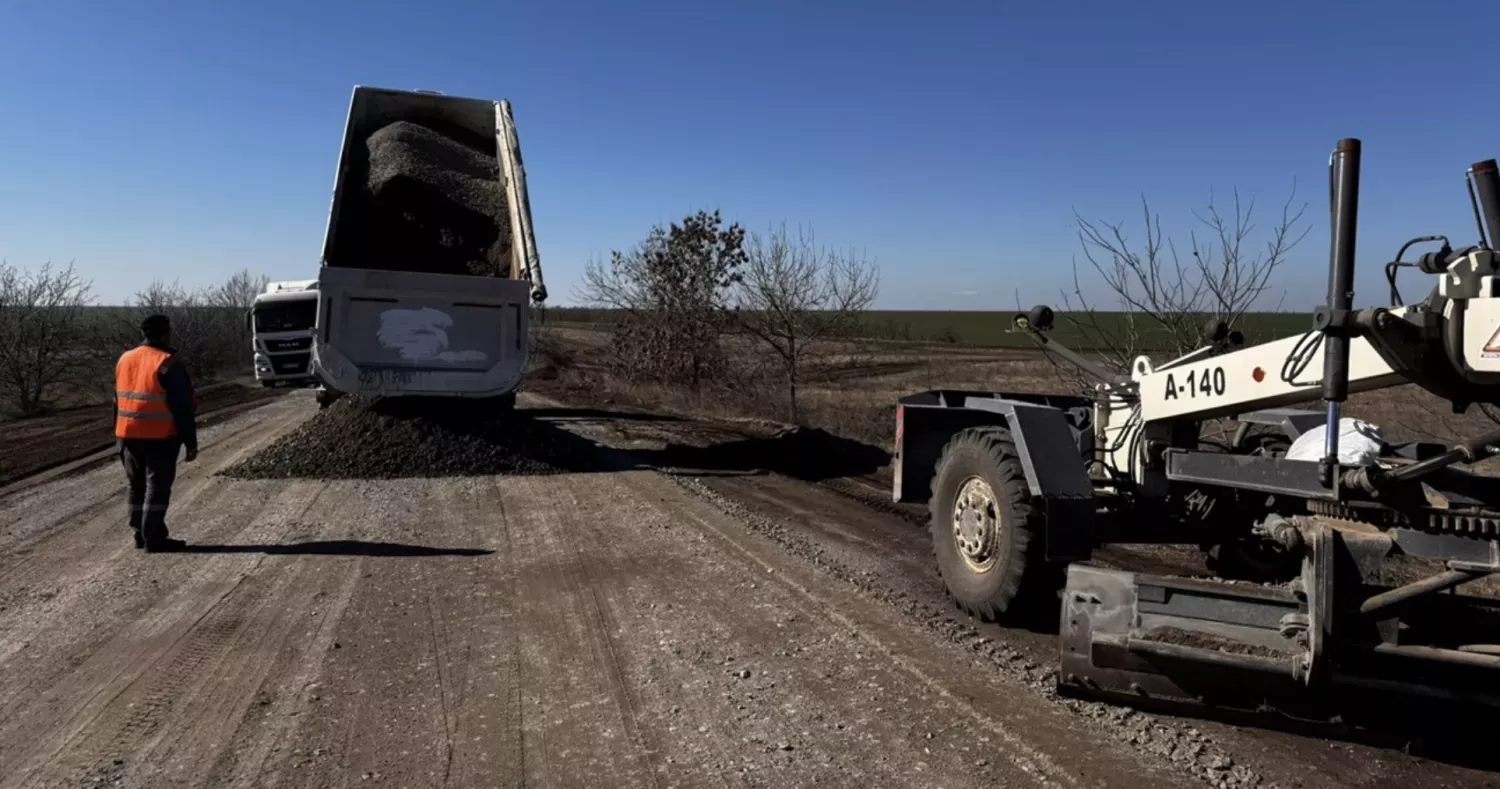 Ремонт доріг на Миколаївщині. Фото: Служба відновлення та розвитку інфраструктури у Миколаївській області
