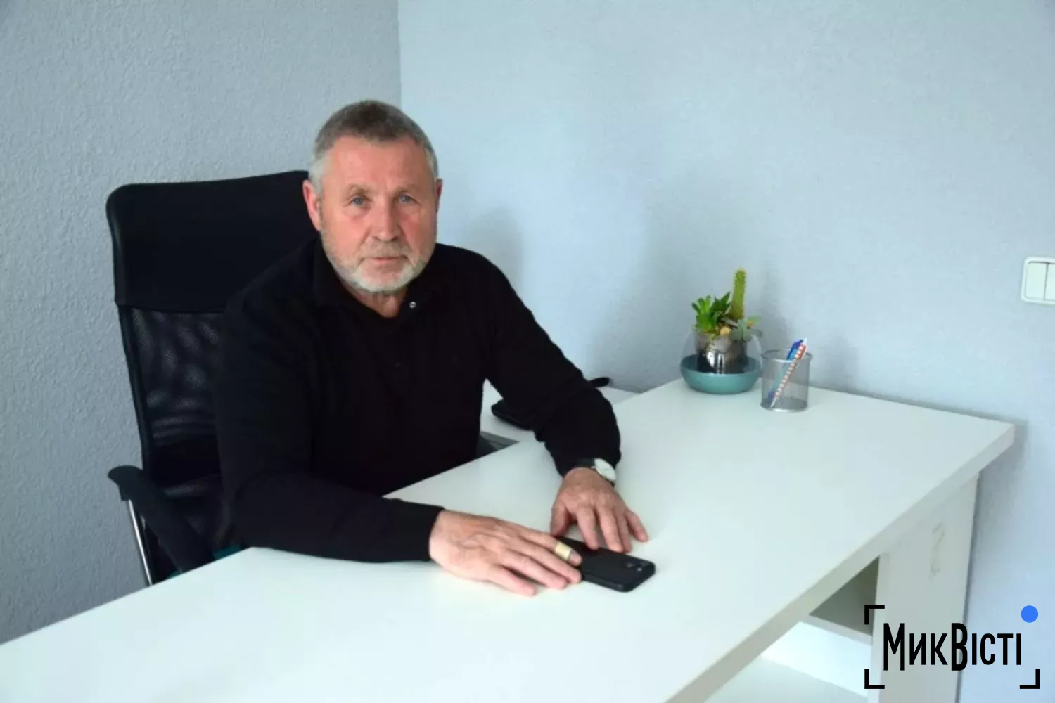 Директор Миколаївського міського центру підтримки ветеранів Віктор Мойсеєв. Фото: МикВісті