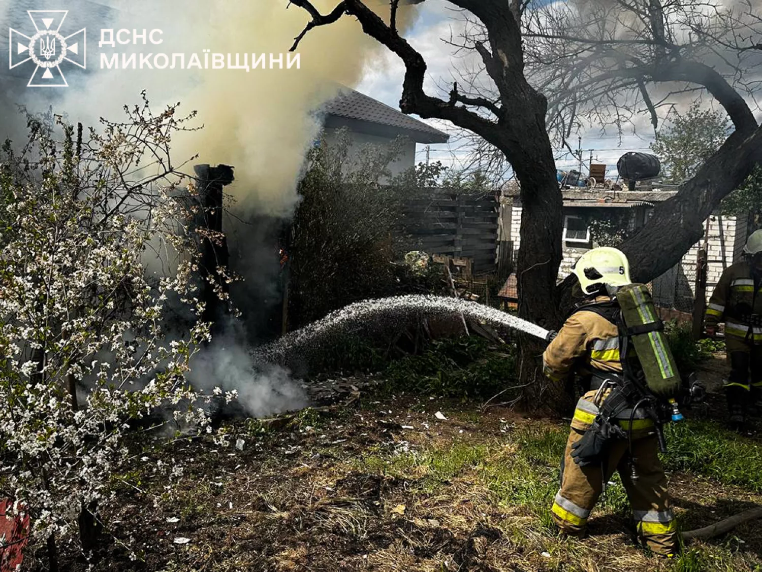 Пожежа у Миколаївській області. Фото: ДСНС