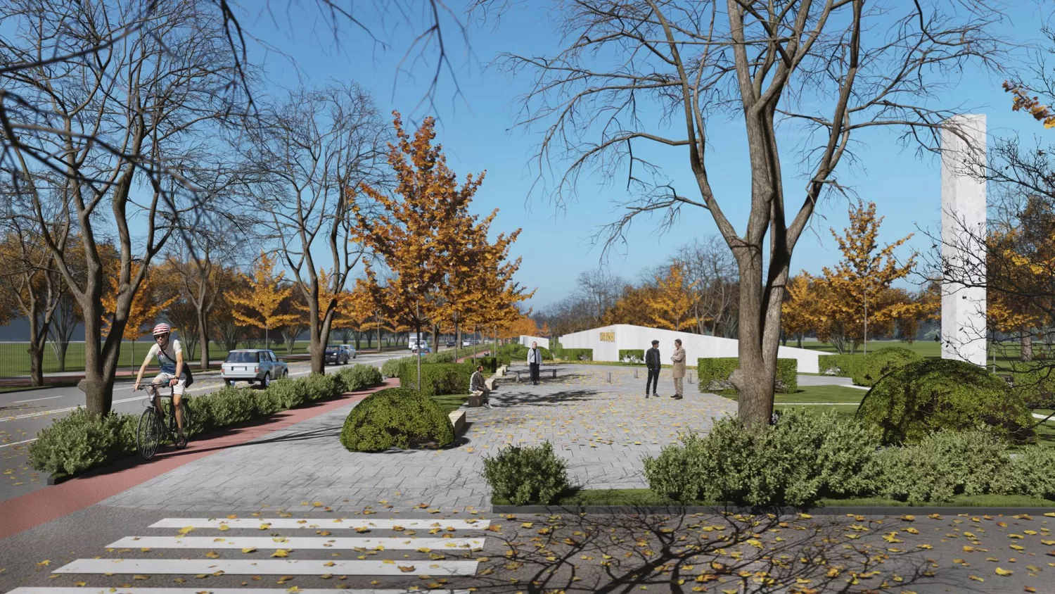 Проєкт меморіалу на честь загиблих військових у Миколаєві. Фото: міський голова Олександр Сєнкевич