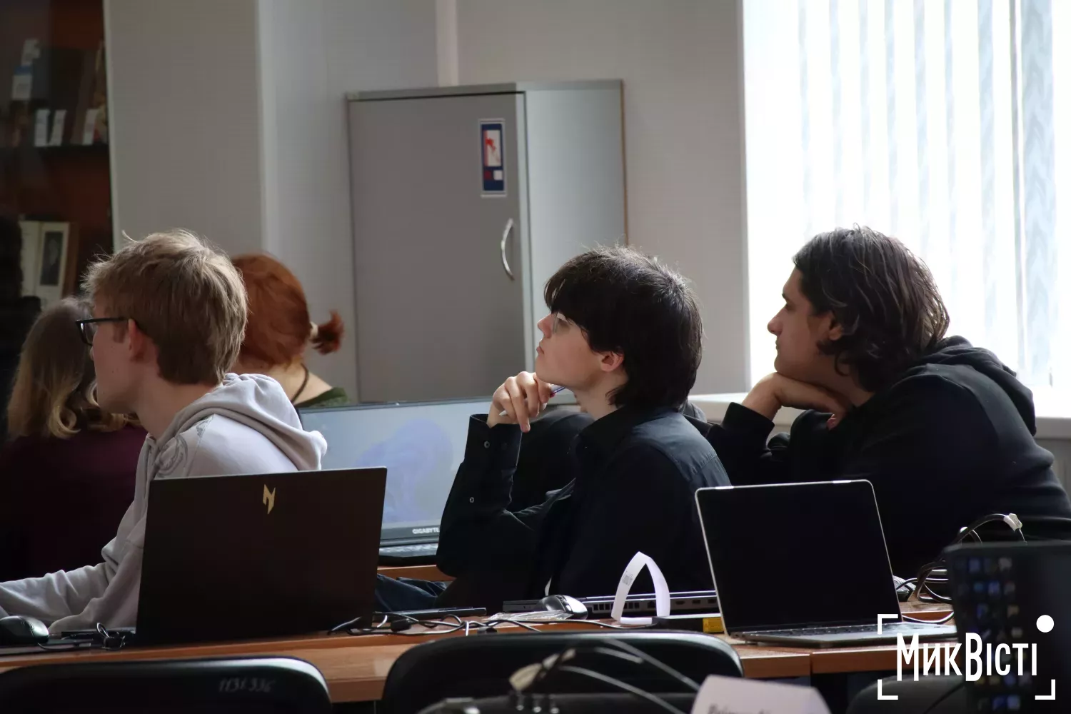 Перший проректор миколаївської Могилянки Юрій Котляр та заступник начальника Миколаївської ОВА з питань цифровізації В’ячеслав Базаренко. Фото: МикВісті