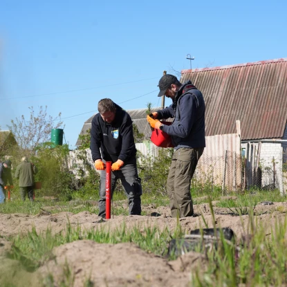 У Галицинівці на Миколаївщині висаджують ліс після пожеж через війну. Фото: НикВести
