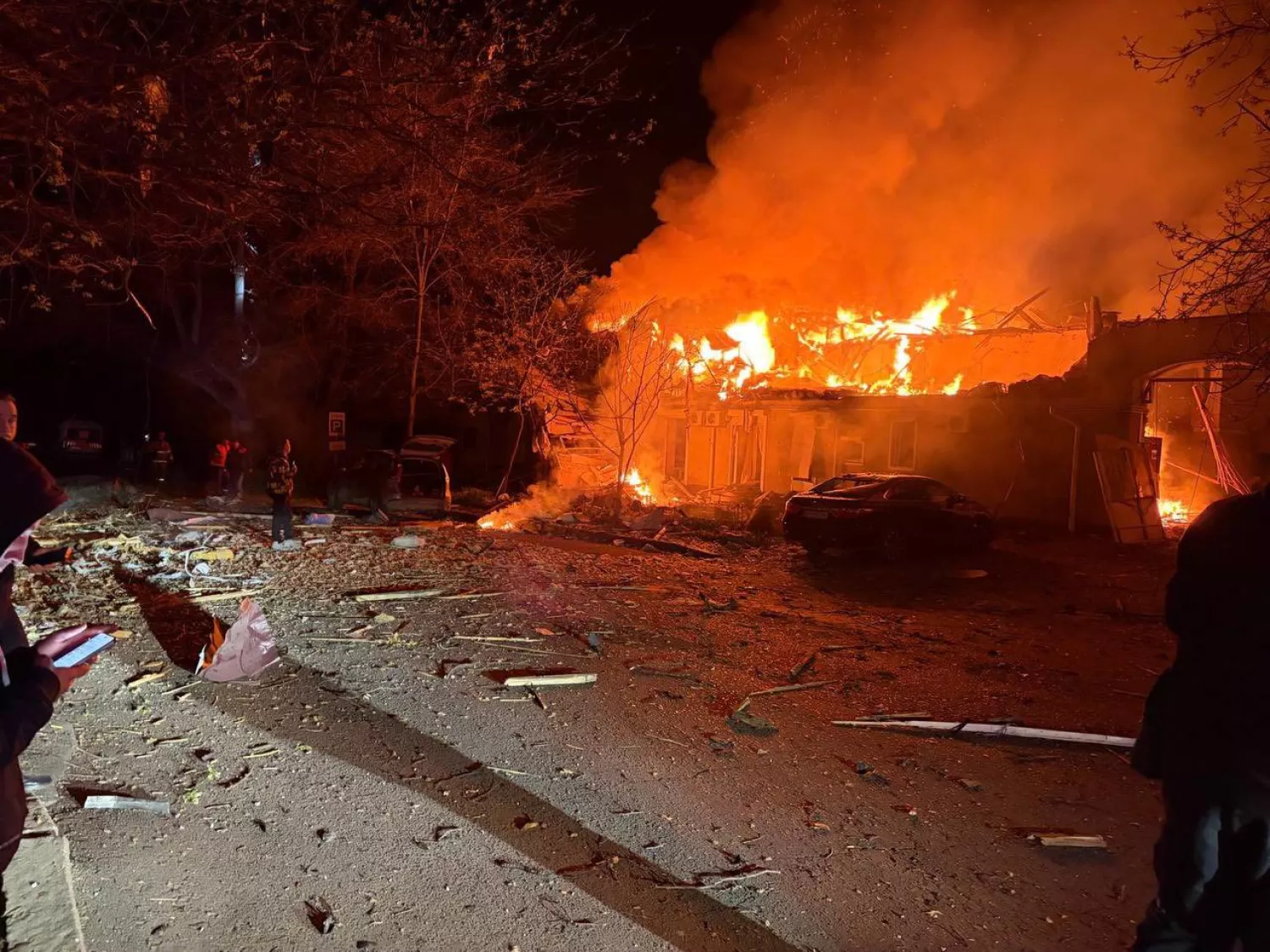 Наслідки обстрілу Одеси 24 квітня. Фото: ОВА