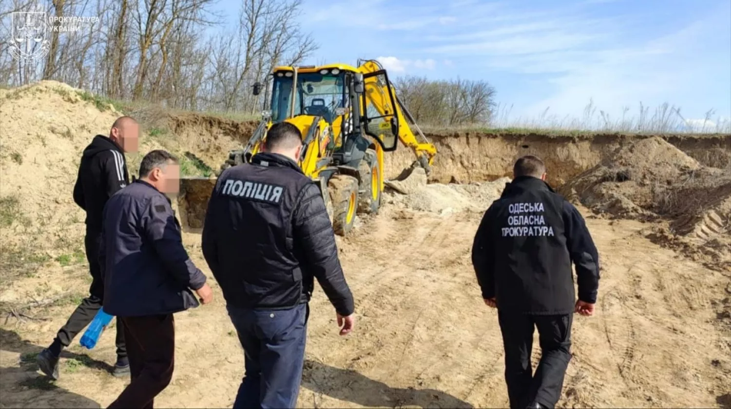 На Одещині 8 людей підозрюють у незаконному видобутку піску. Фото: Прокуратура Одеської області