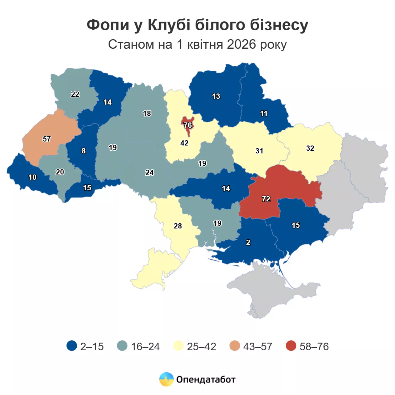 ФОПи у Клубі білого бізнесу. Інфографіка: Опендатабот