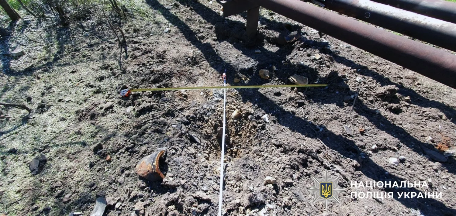 Обстріл Херсонської області 8 квітня. Фото: Нацполіція