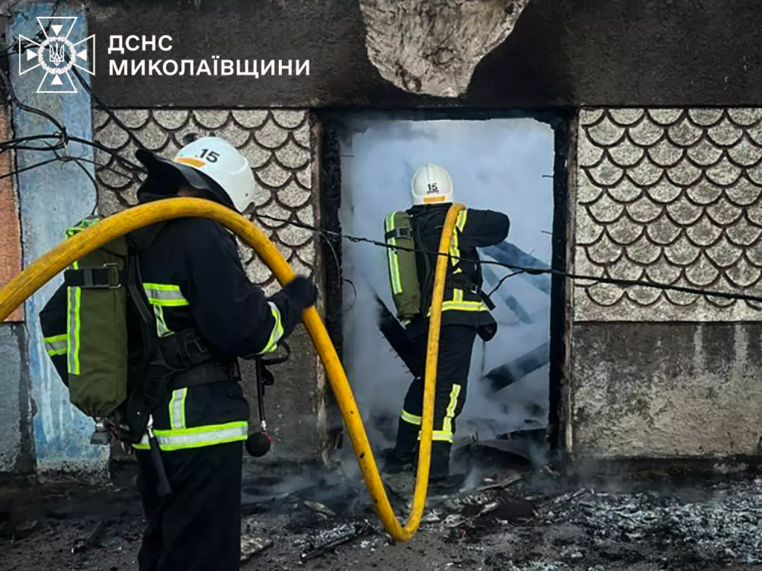 Пожежа у Миколаївській області. Фото: ДСНС