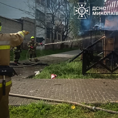 Пожежа у Миколаївській області. Фото: ДСНС