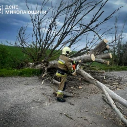 Рятувальники показали наслідки негоди на Миколаївщині. Фото: ДСНС