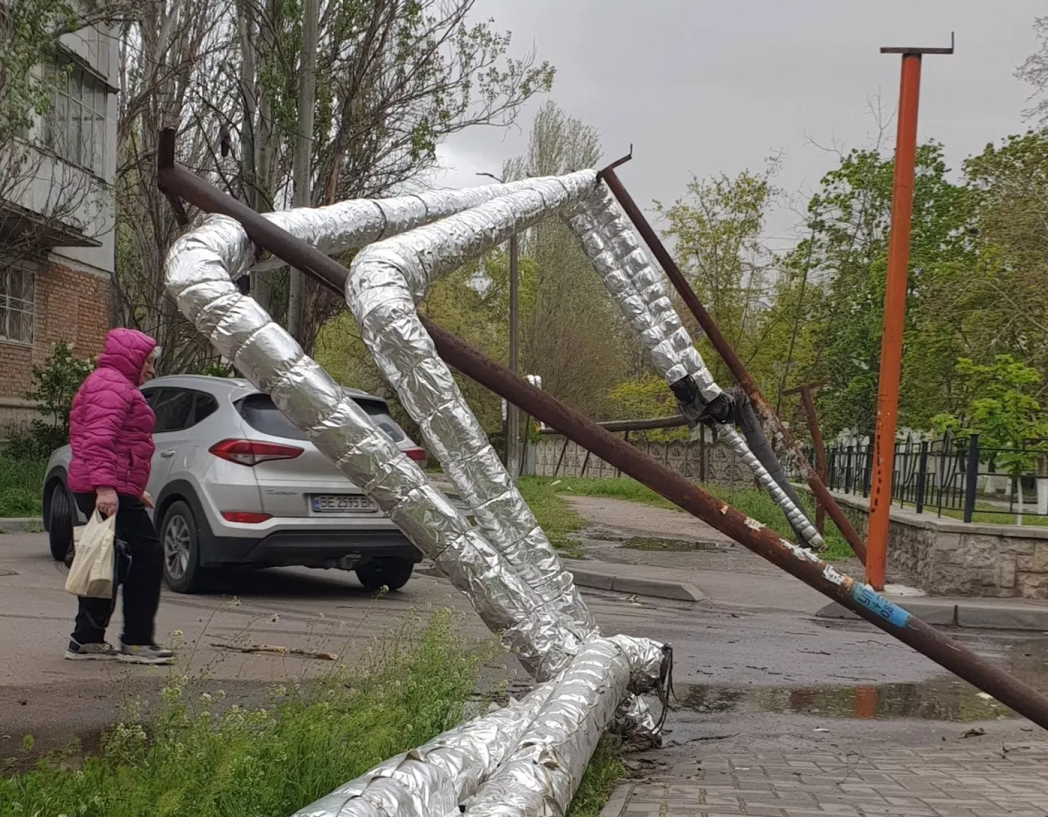 Наслідки негоди у Миколаєві. Фото: Facebook-сторінка Дмитра Скороходова