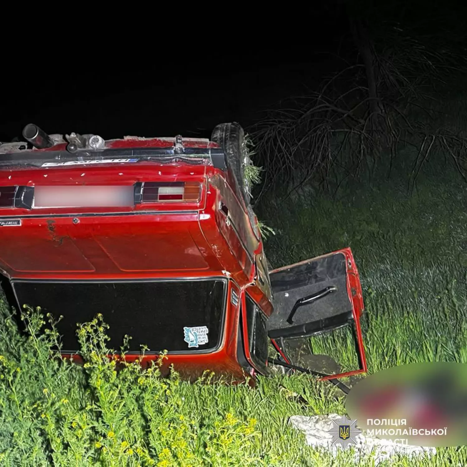Смертельна ДТП на Снігурівщині. Фото: Нацполіція