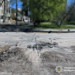 Обстріл Херсонської області 8 квітня. Фото: Нацполіція