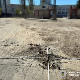 Обстріл Херсонської області 8 квітня. Фото: Нацполіція