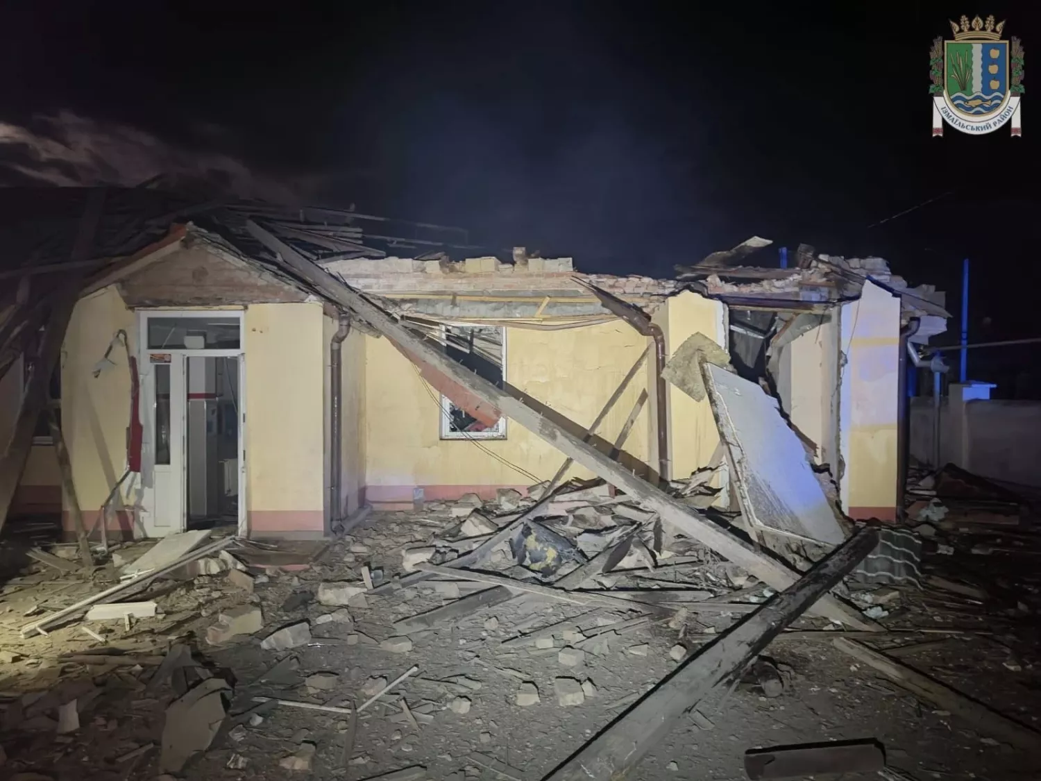 Через обстріл Ізмаїла 29 квітня пошкоджена лікарня. Фото: Ізмаїльська РДА