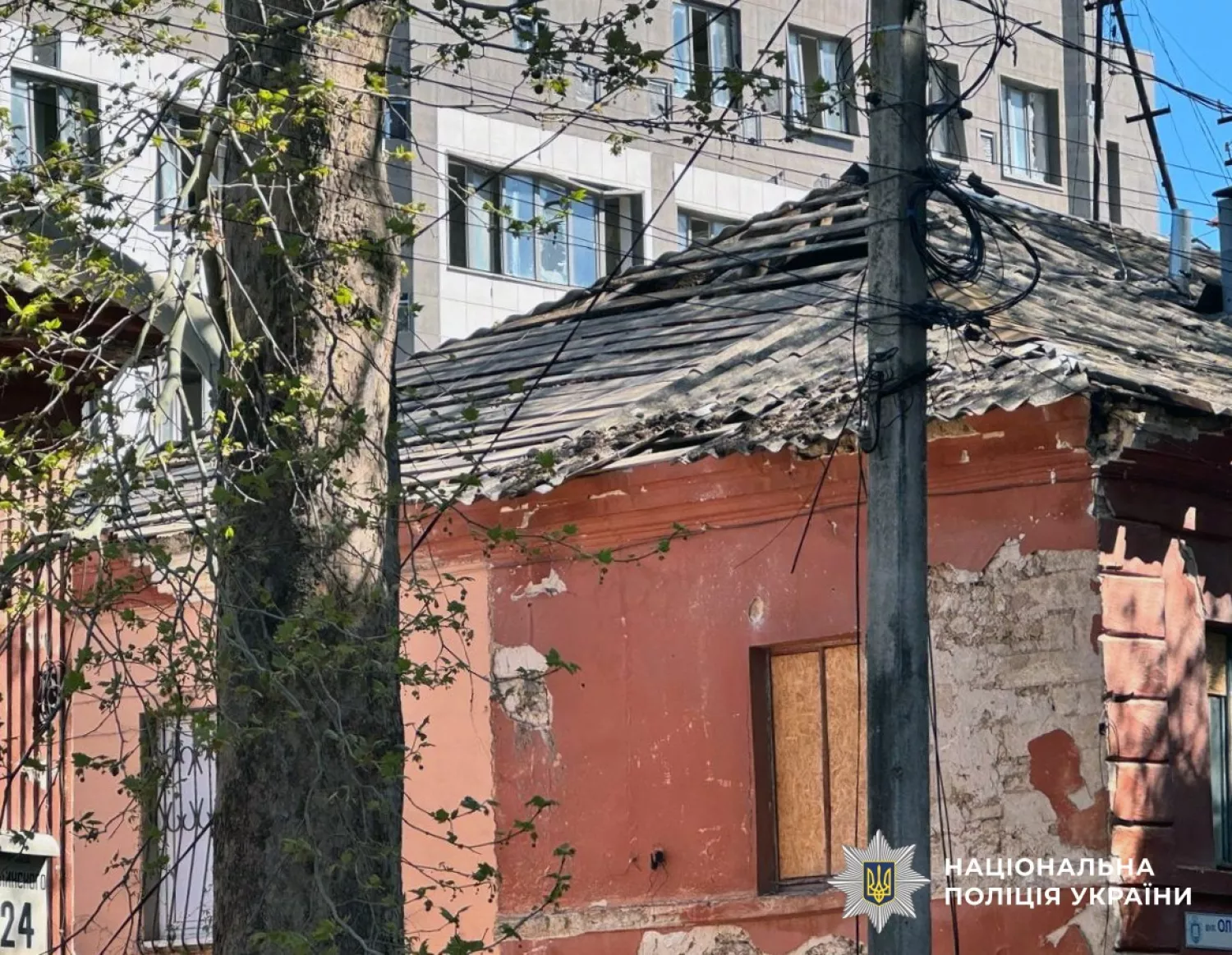 Обстріл Херсонської області. Фото: Нацполіція