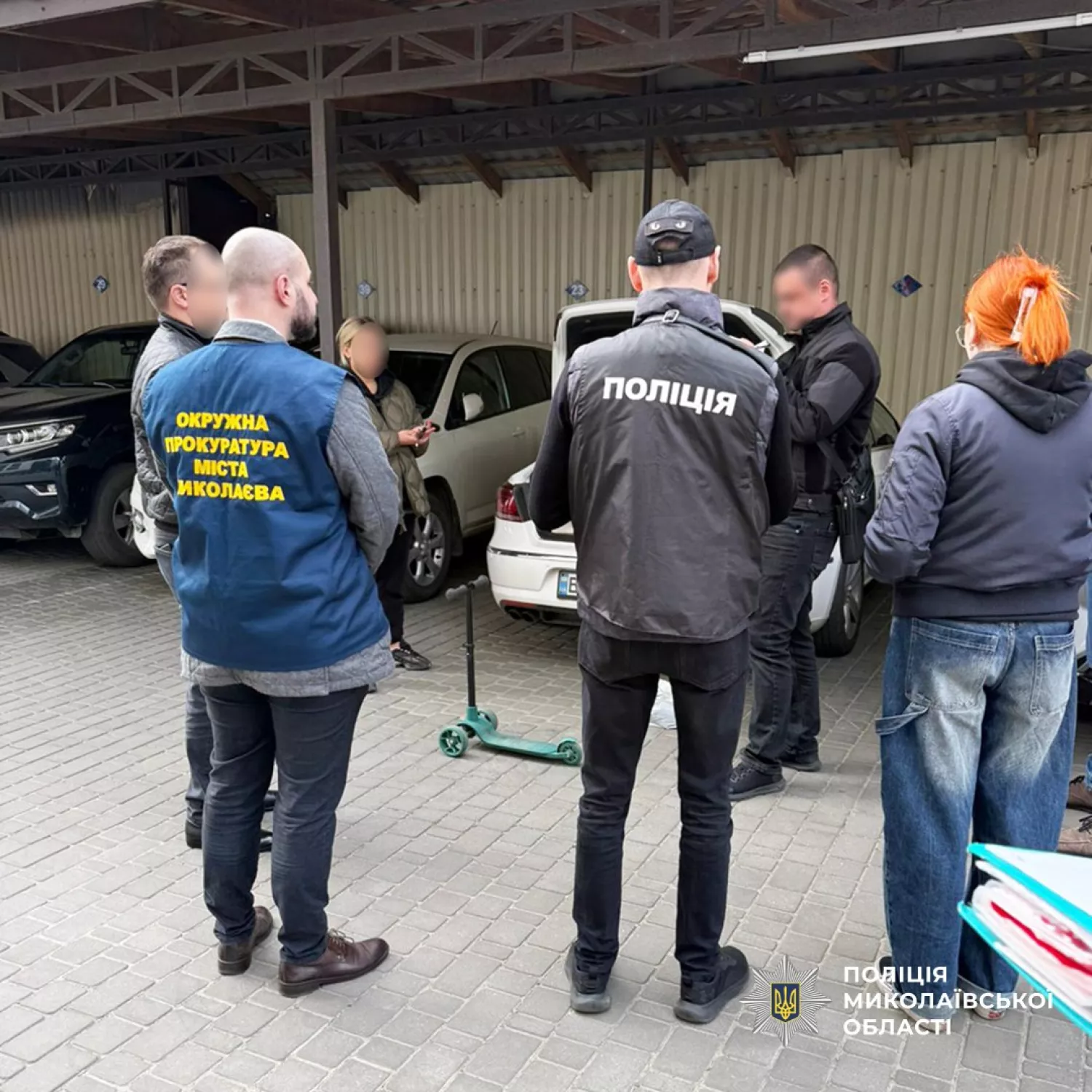 Обшуки у Ірини Бондаренко пройшли сьогодні вранці 29 квітня. Фото: ГУНП Миколаївщини