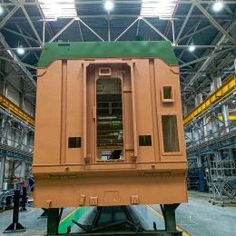 Електровози для України, які почали виробляти у Франції. Фото: Укрзалізниця