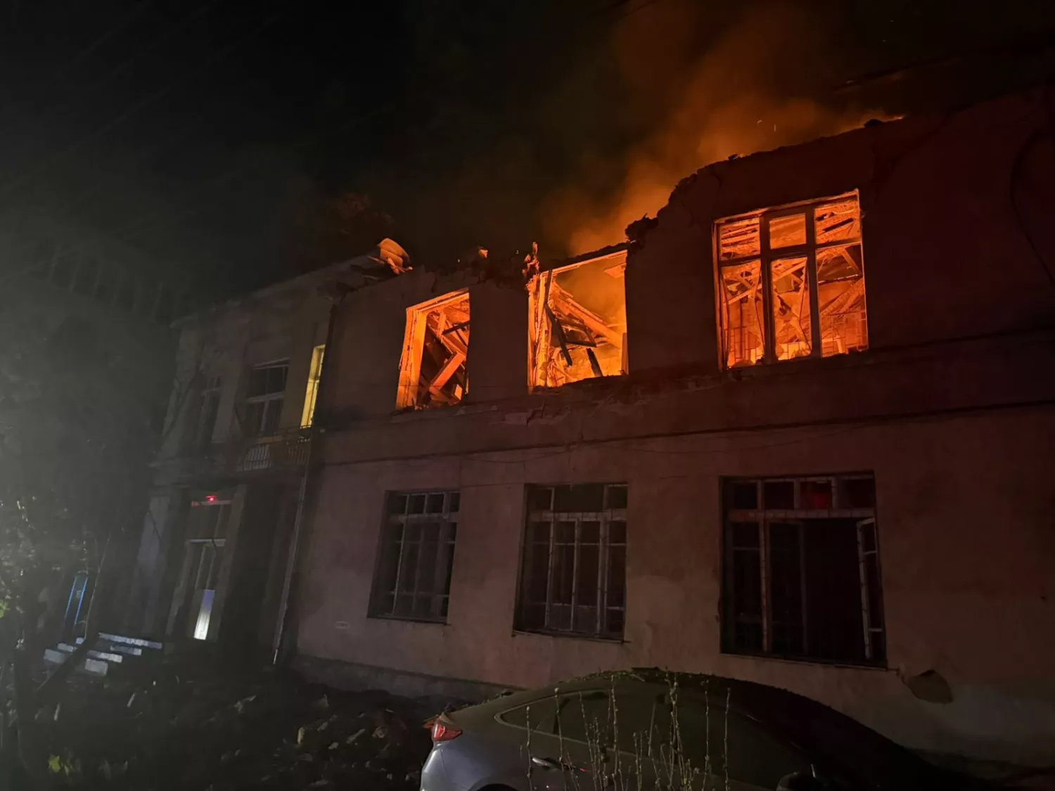 Наслідки обстрілу Одеси 30 квітня. Фото: МВА