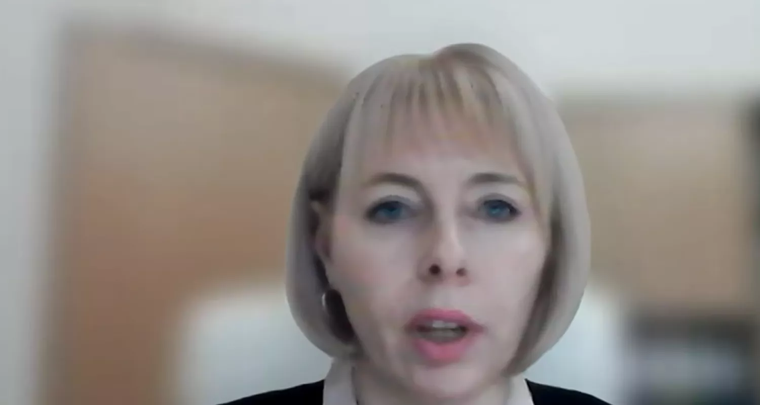 Начальниця управління освіти Миколаєва Ганна Личко. Скриншот з трансляції