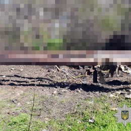 Обстріл Херсонської області 8 квітня. Фото: Нацполіція