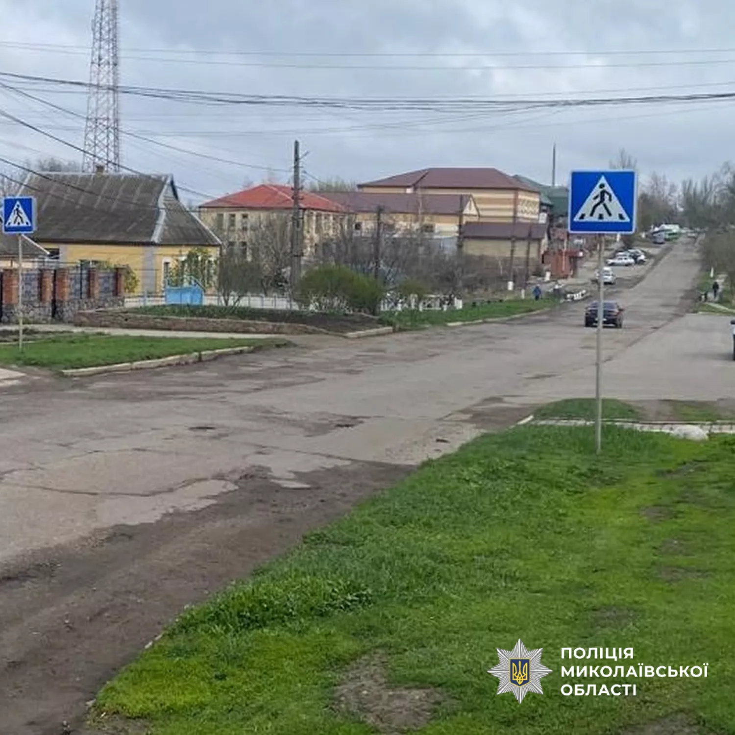 Місце подій у селищі Казанка Баштанського району: фото Поліції Миколаївської області