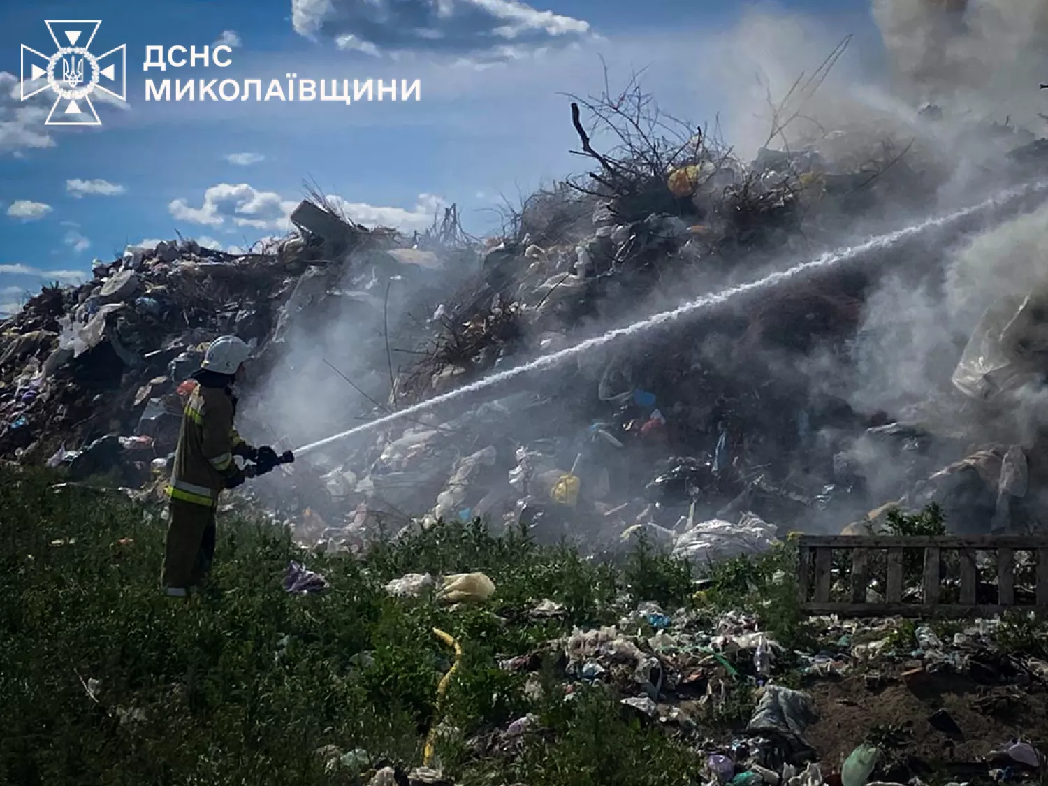 Пожежа у Миколаївській області. Фото: ДСНС
