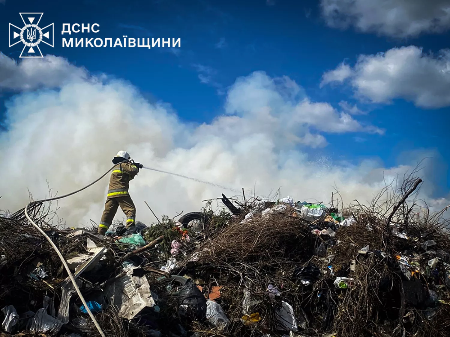 Пожежа у Миколаївській області. Фото: ДСНС