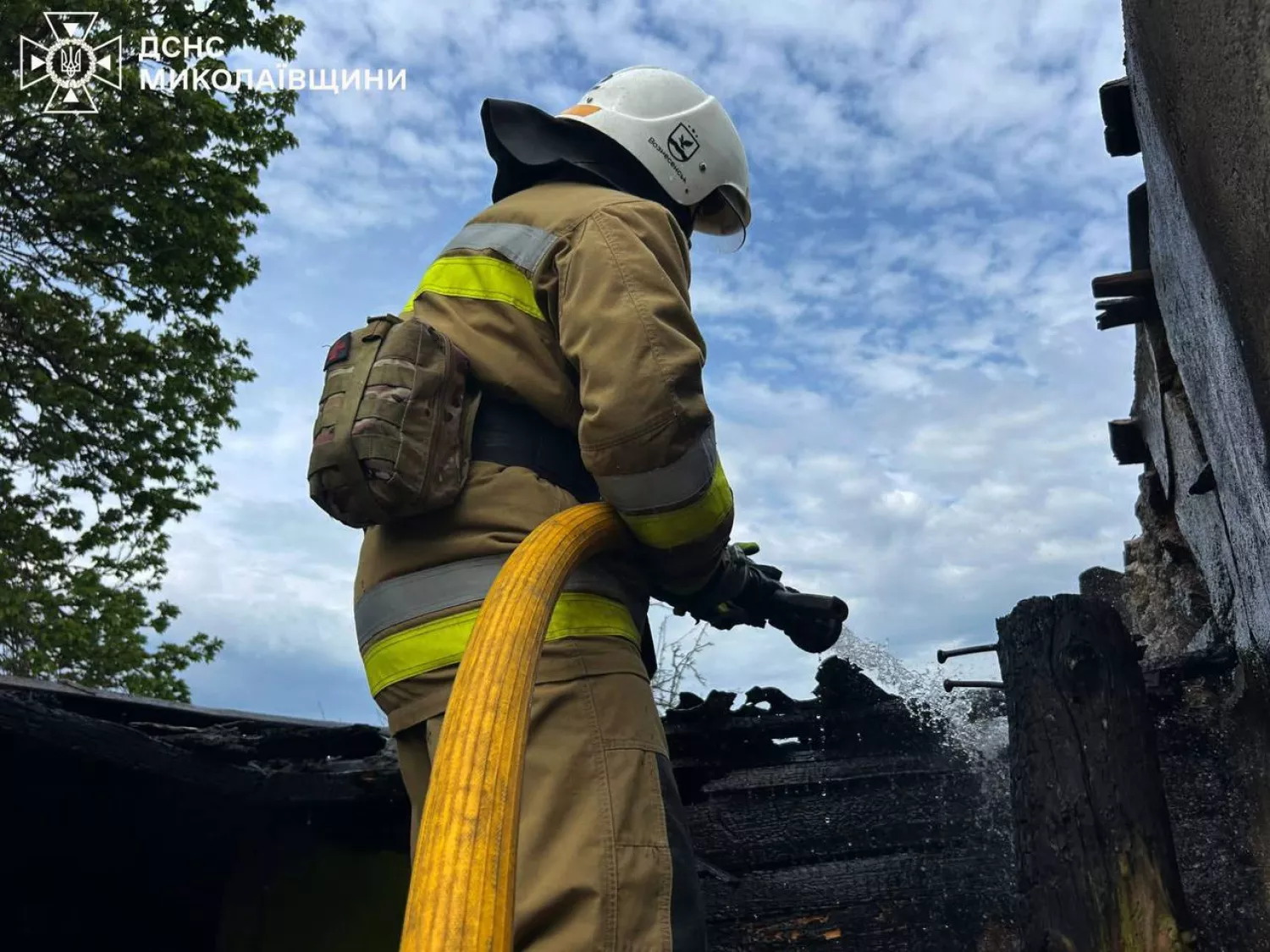 Рятувальники ліквідували чотири пожежі на Миколаївщині за добу. Фото: ДСНС Миколаївщини