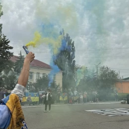 На Миколаївщині відбувся автопробіг на підтримку полонених і зниклих безвісти. Фото: Суспільне Миколаїв
