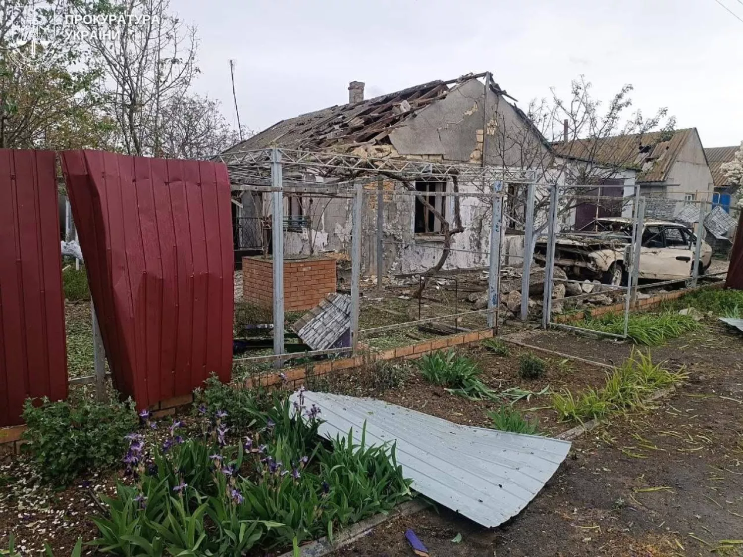 Обстріл Миколаївської області 10 травня, фото Миколаївська обласна прокуратура