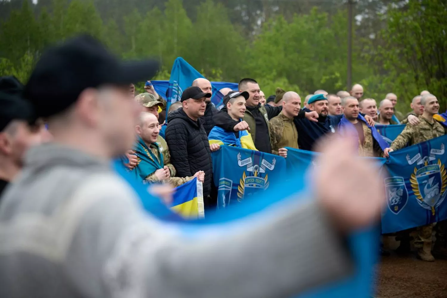 Україна повернула 205 захисників з полону, фото з телеграм каналу Володимира Зеленського