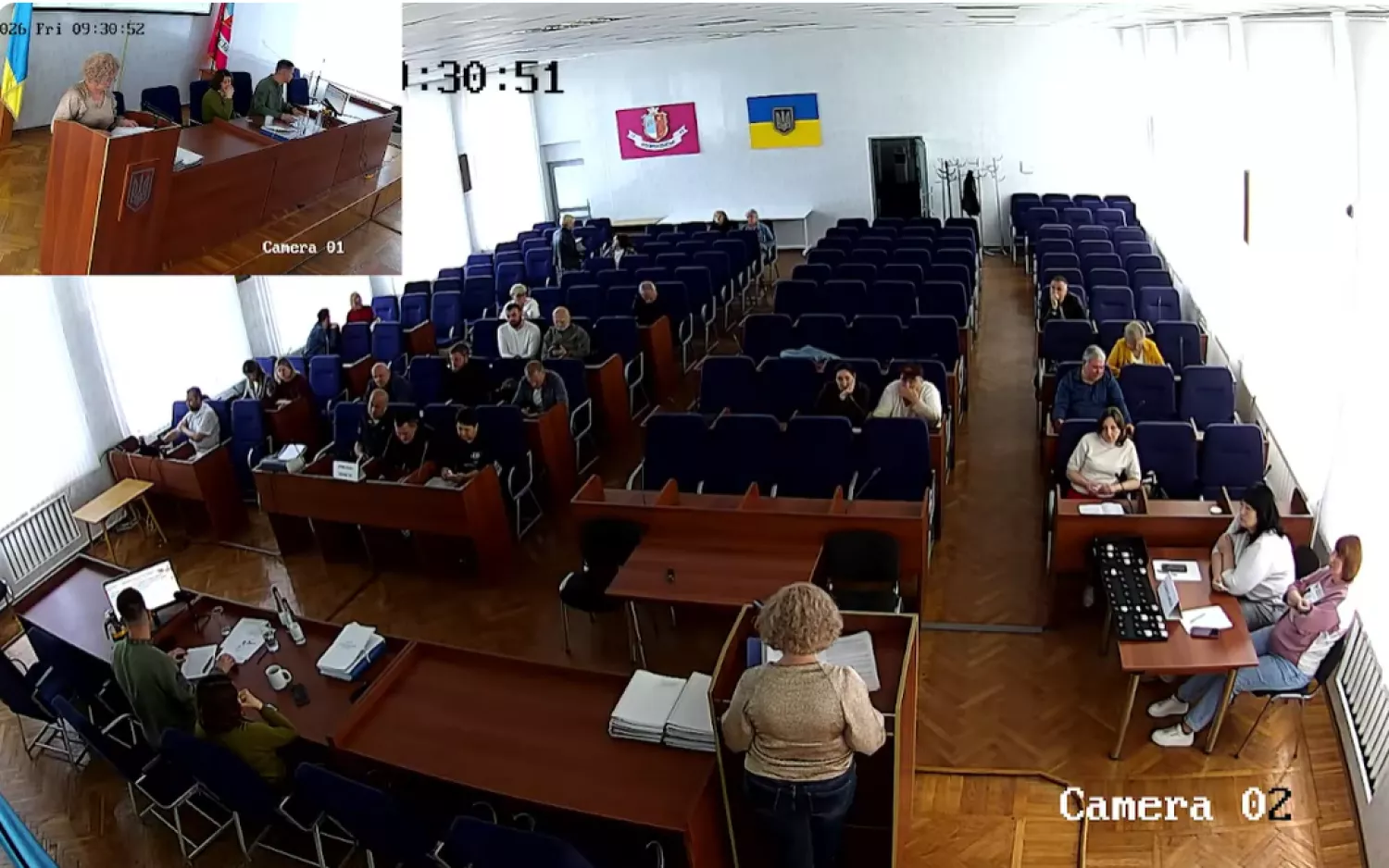 Сесія Вознесенської міськради. Скриншот трансляції