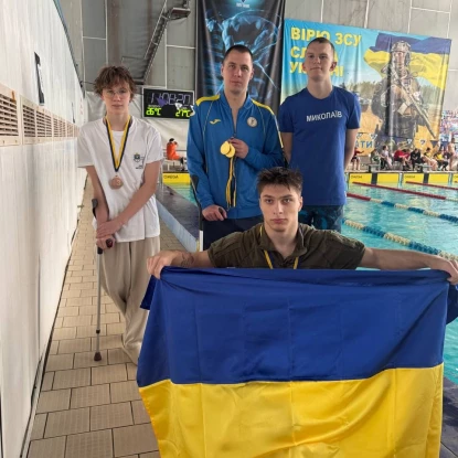Миколаївські параплавці вибороли 14 медалей на чемпіонаті України. Фото: Миколаївська міська рада