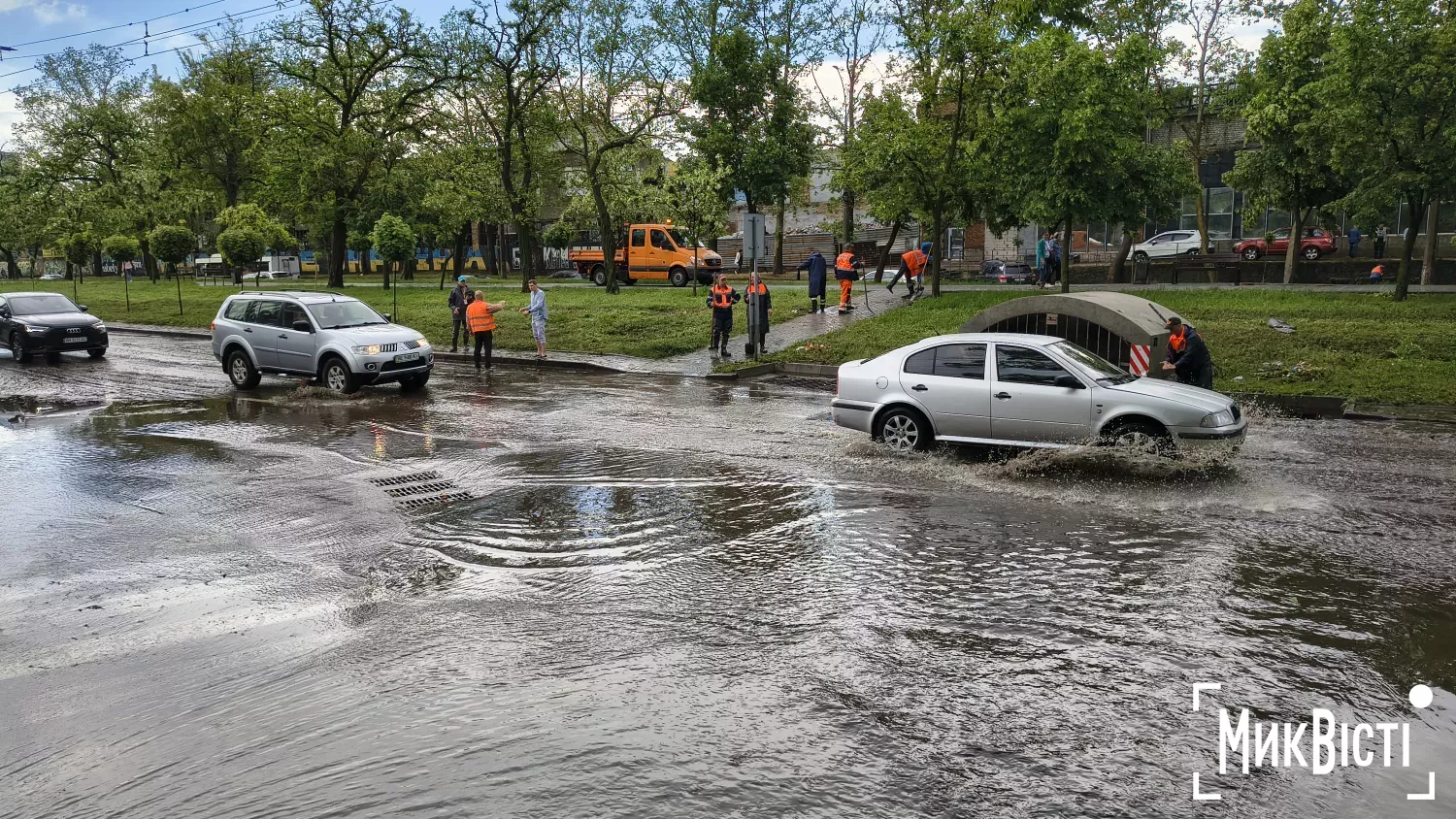 Затоплена &laquo;Дормашина&raquo; після травневої зливи у Миколаєві. Фото: МикВісті