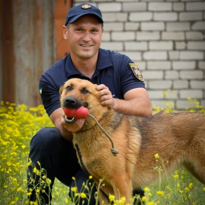 На Миколаївщині з'явились 4 собаки-розміновувачі. Фото: ДСНС