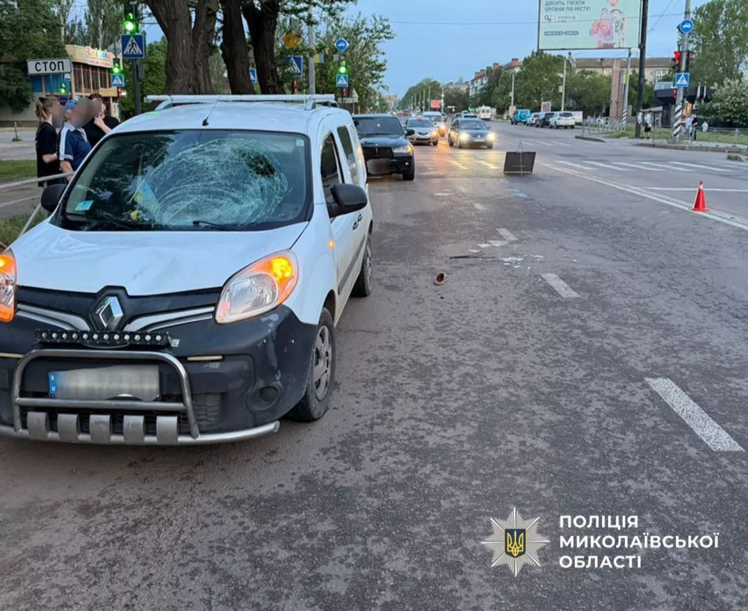 У Миколаєві п'яний водій наїхав на пішохода. Фото: Нацполіція