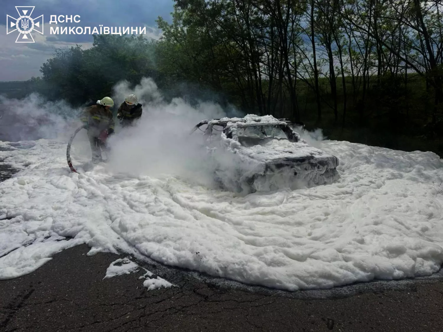 Пожежа на Миколаївщині. Фото: ДСНС