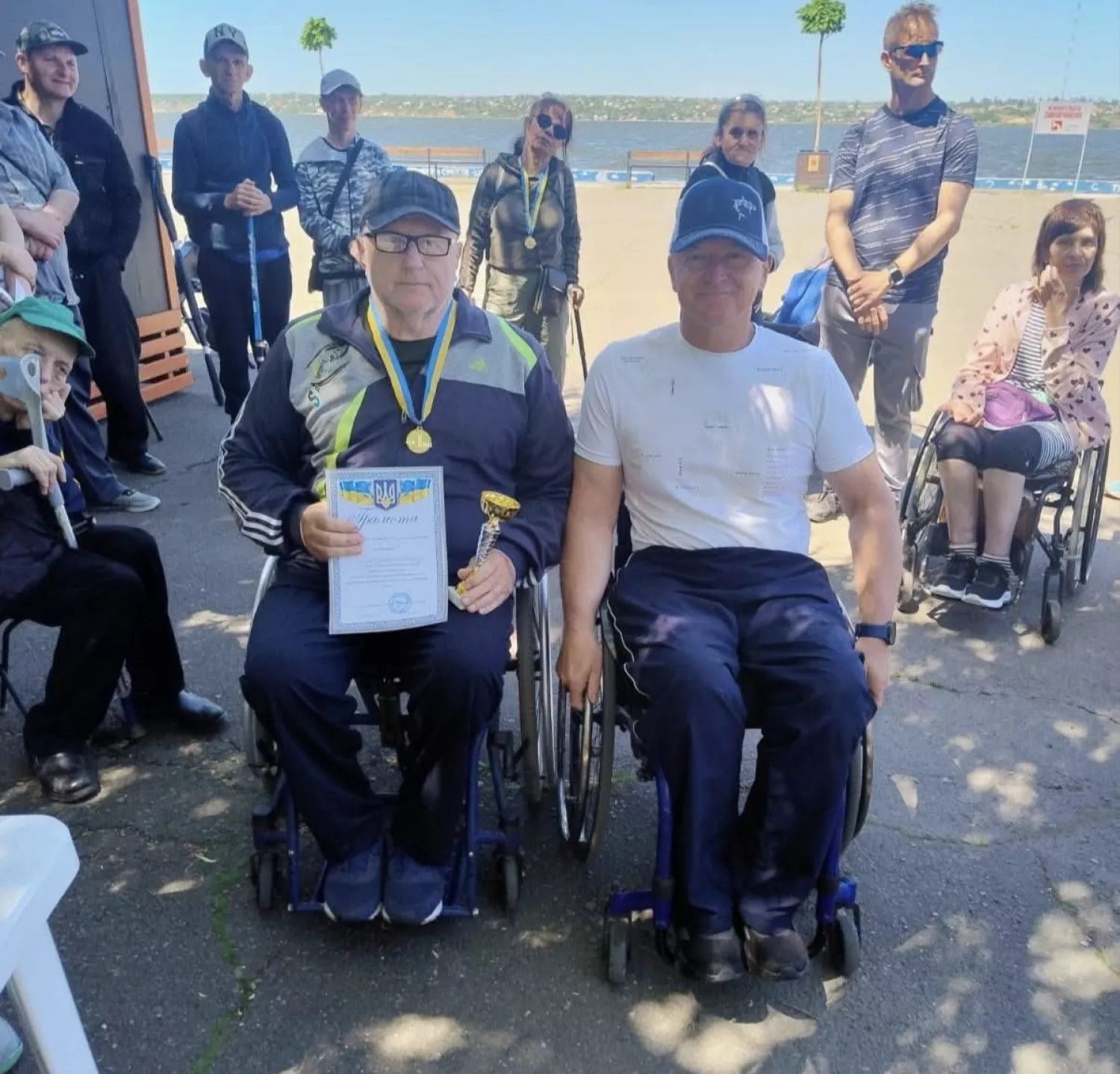 Спортивна риболовля в Миколаєві, фото департаменту соцзахисту