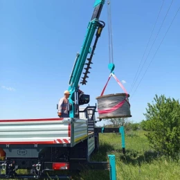 На Баштанщині ремонтують 12 км електролінії. Фото: Миколаївобленерго