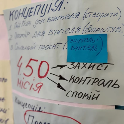 вчителі з Прибузького пройшли навчання та отримали грант на облаштування робочого простору. Фото: БФ «Схід SOS