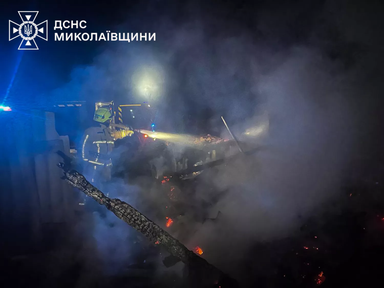 Пожежа у Миколаївській області. Фото: ДСНС
