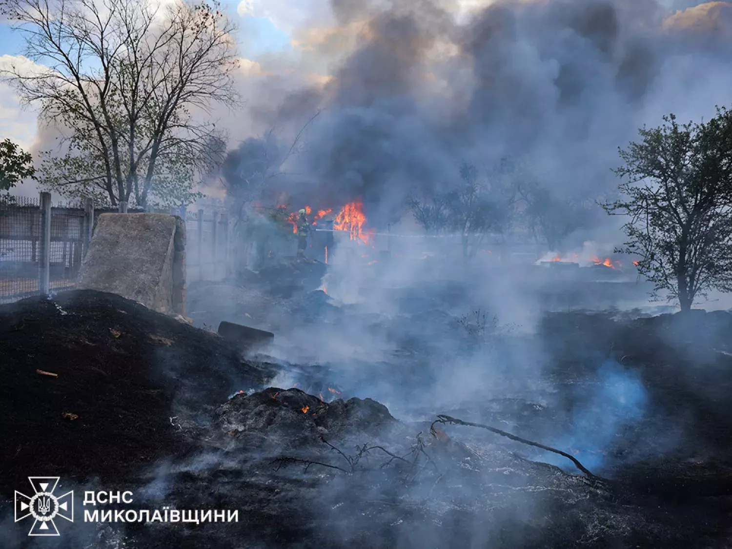 Ліквідація пожежі у Миколаївській області. Архівне фото: ДСНС