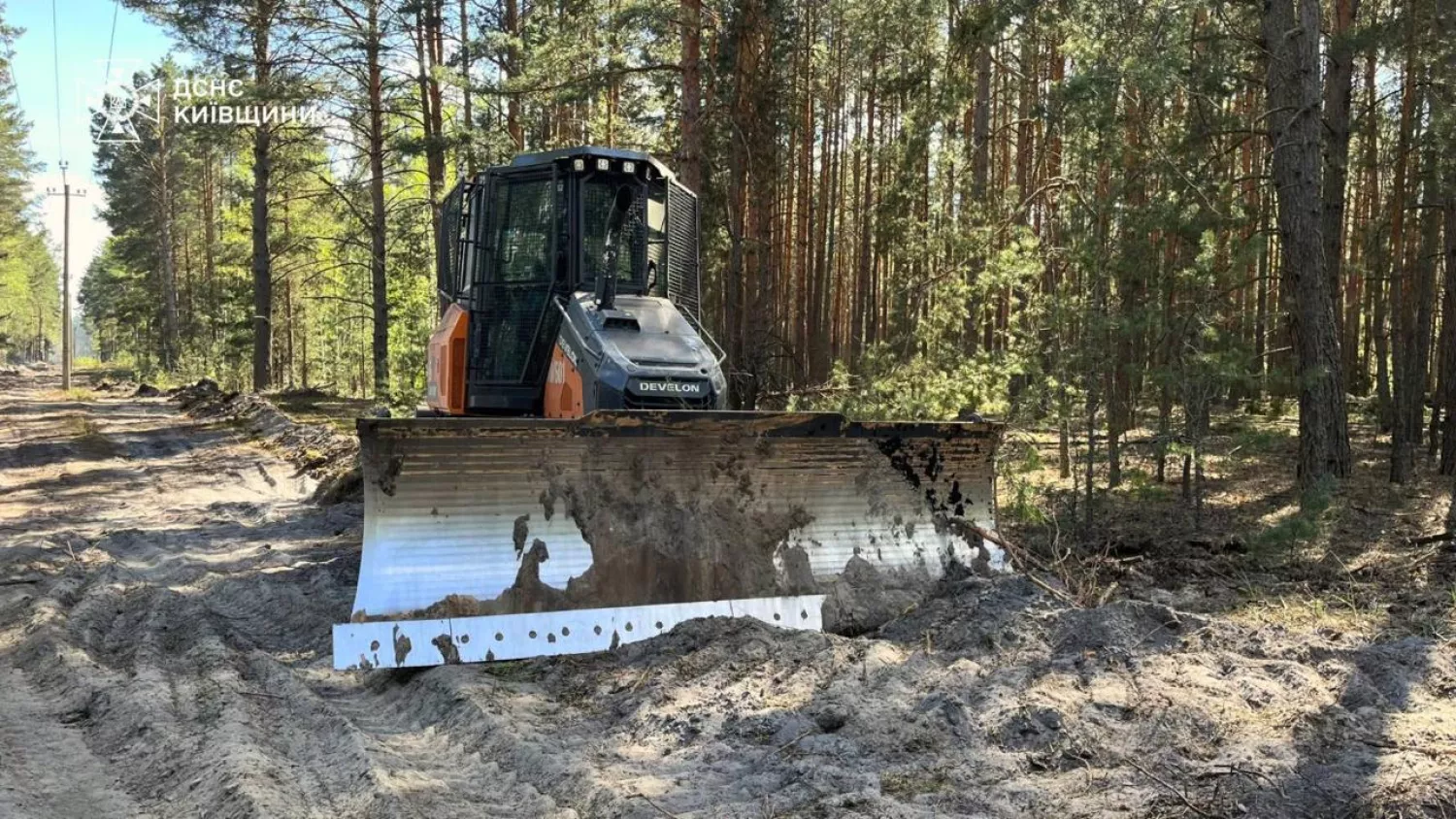 У Чорнобильській зоні понад добу гасять лісову пожежу. Фото: ДСНС