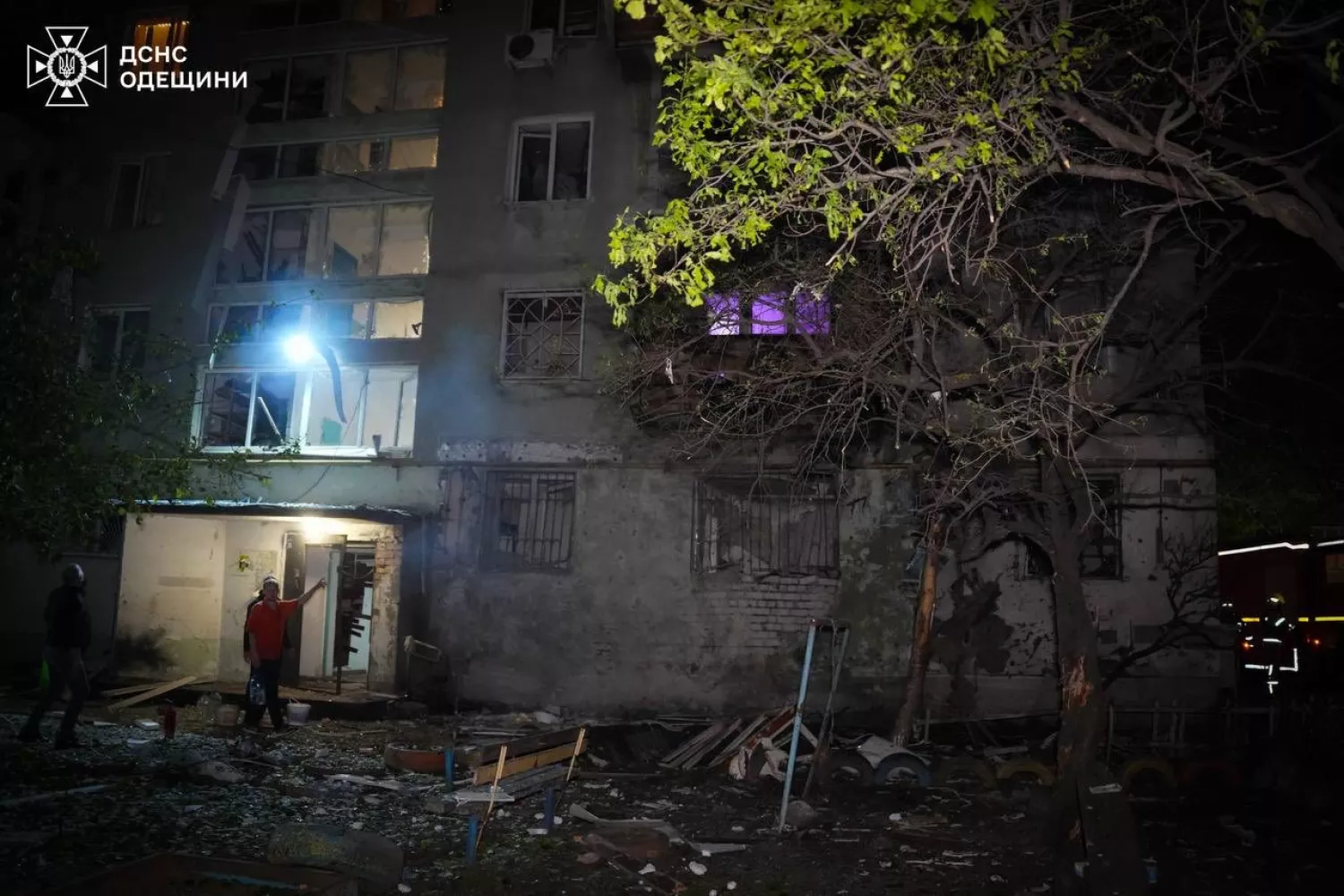 Наслідки обстрілу Одещини 1 червня. Фото: ДСНС