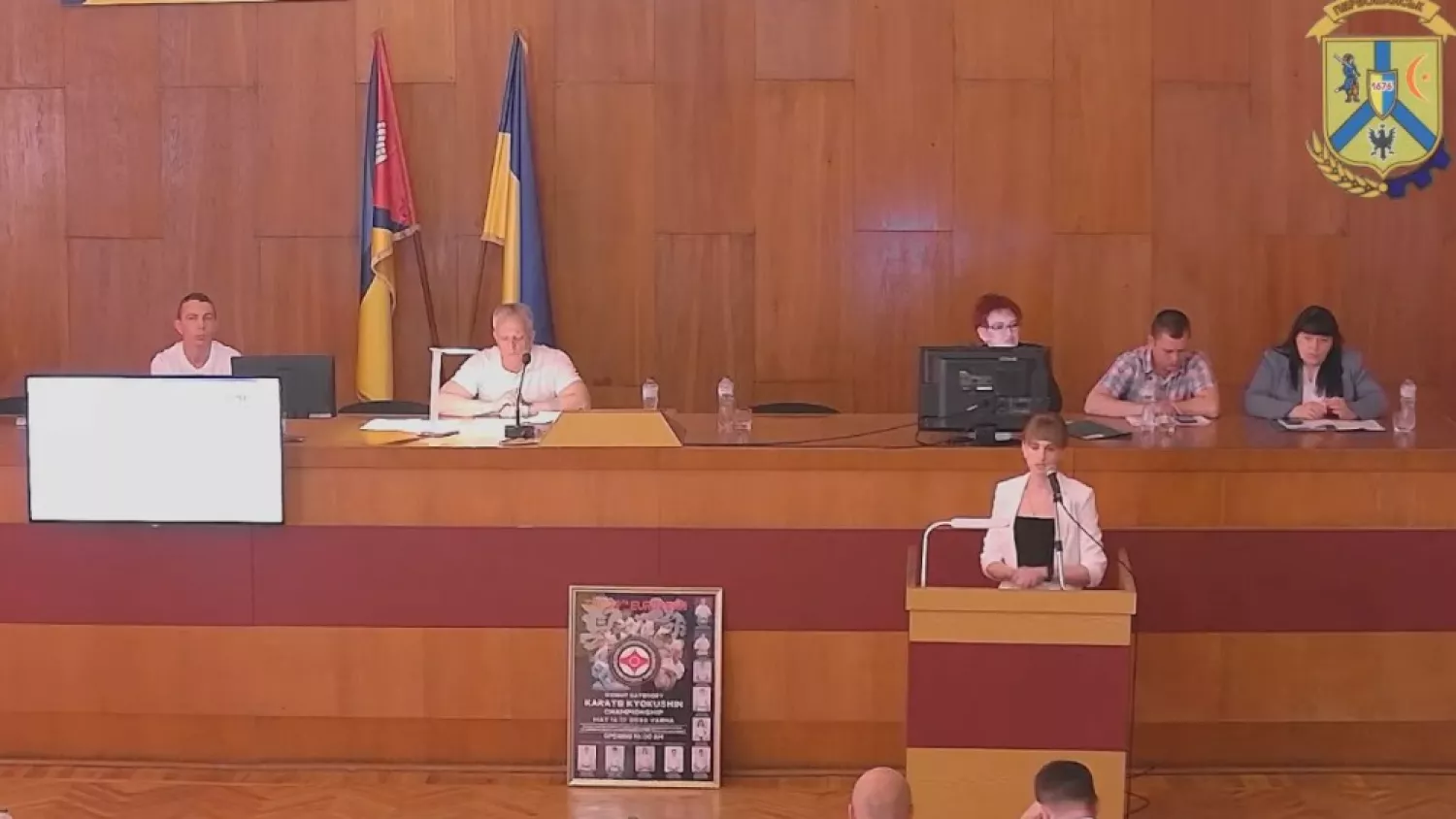 Начальниця управління освіти Світлана Ткачук. Скриншот засідання сесії