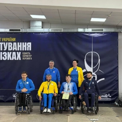Спортсмени Миколаївщини вибороли 7 нагород на чемпіонаті України з фехтування на візках. Фото: Миколаївський Інваспорт