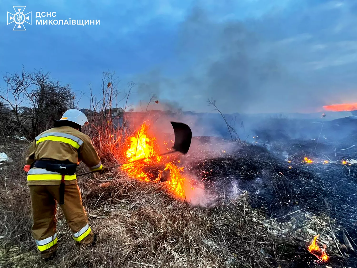Наслідки пожеж на Миколаївщині. Фото: ДСНС Миколаївщини