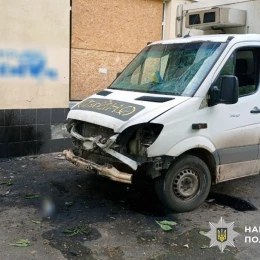 Обстріл Херсонщини 9 червня. Фото: Поліція Херсонської області